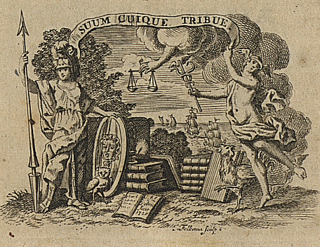 Vignette from Pufendorf: De officio hominis et civis, Utrecht 1752.